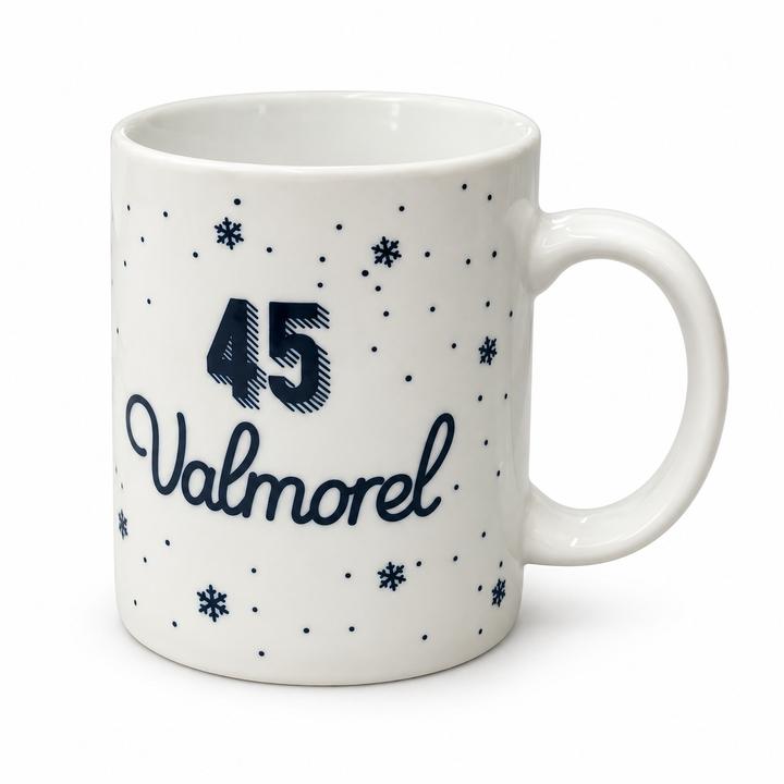 كوب سيراميك بنقشة ندفة ثلج Valmorel 45