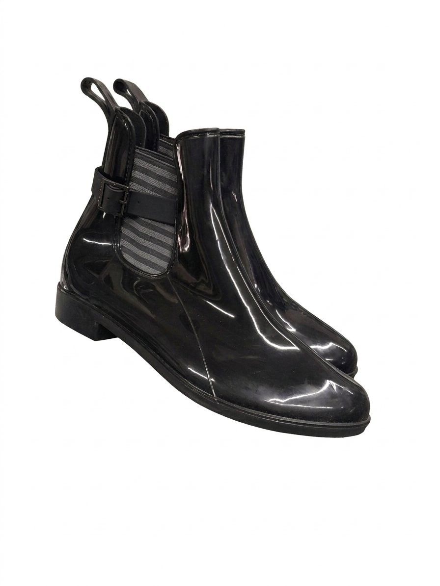 Blue Motion – Women's Ankle Rain Boots – Glossy