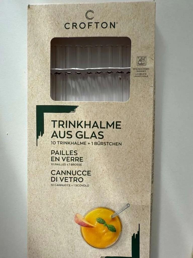 Crofton trinkhalme aus glas