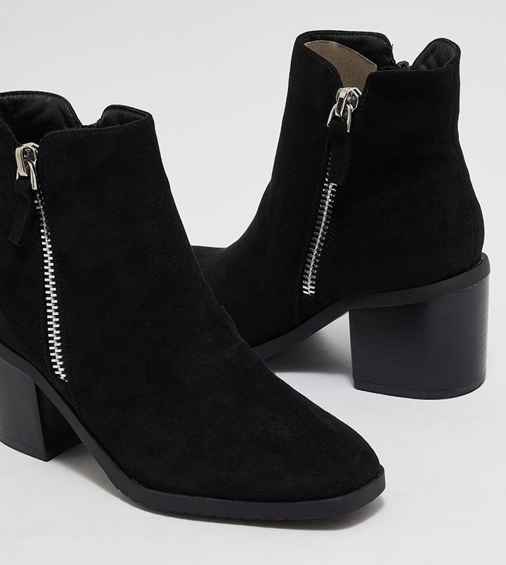 بوت كاحل شمواه صناعي نسائي H&M – أسود, photo 2