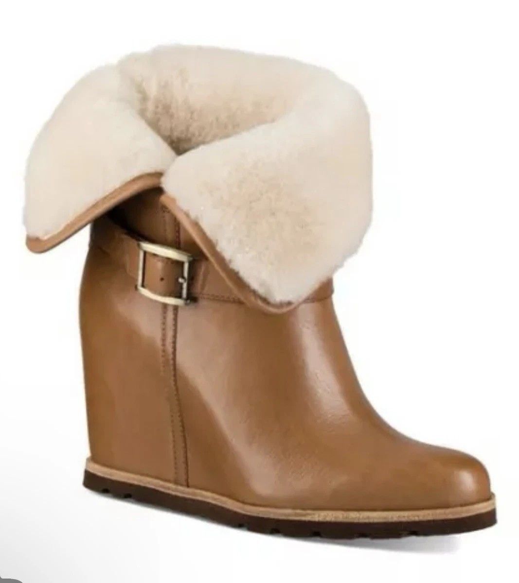 UGG Wedge Leather Lined Booties