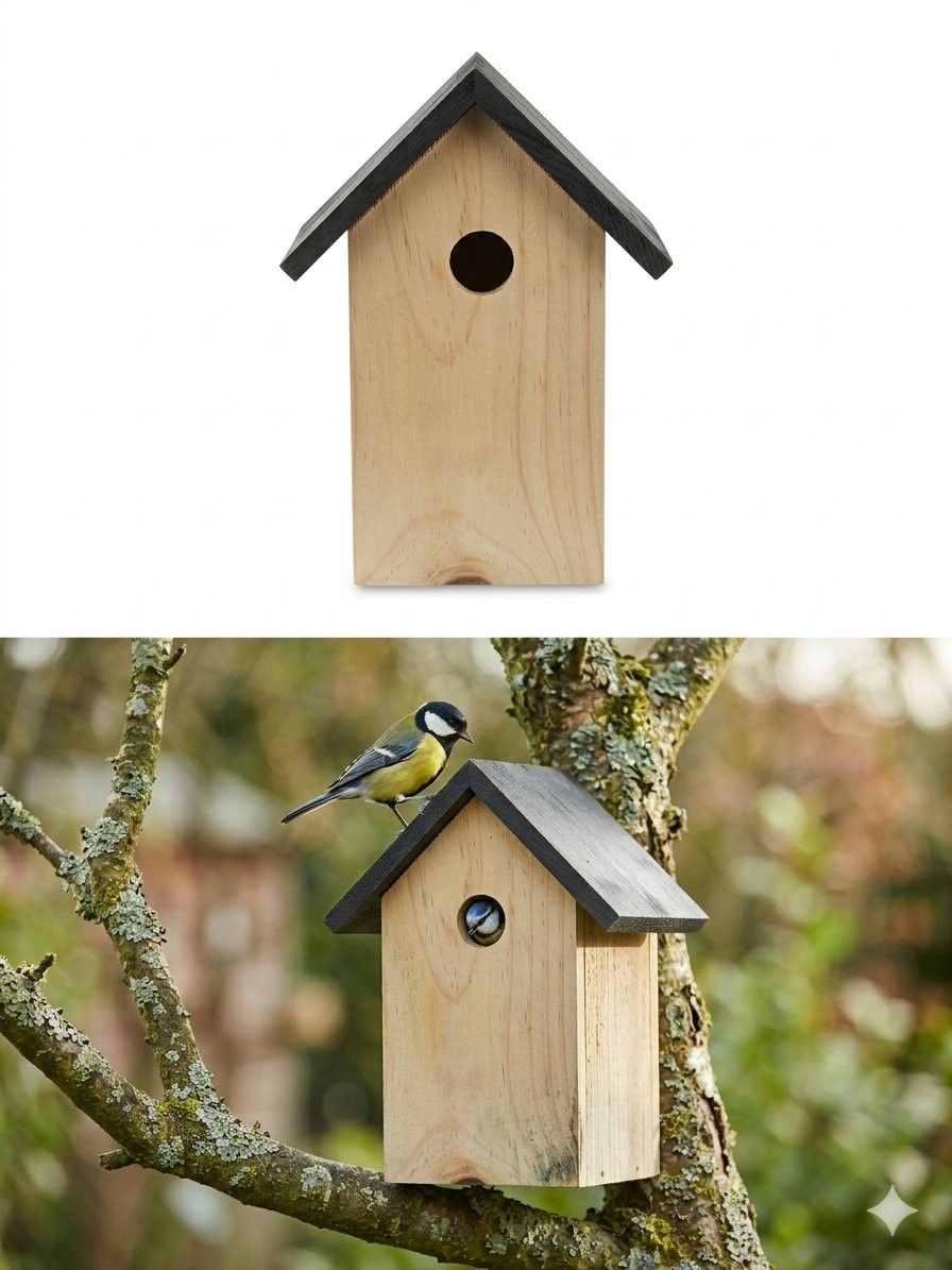 Belavi – Wooden Bird Nesting Box