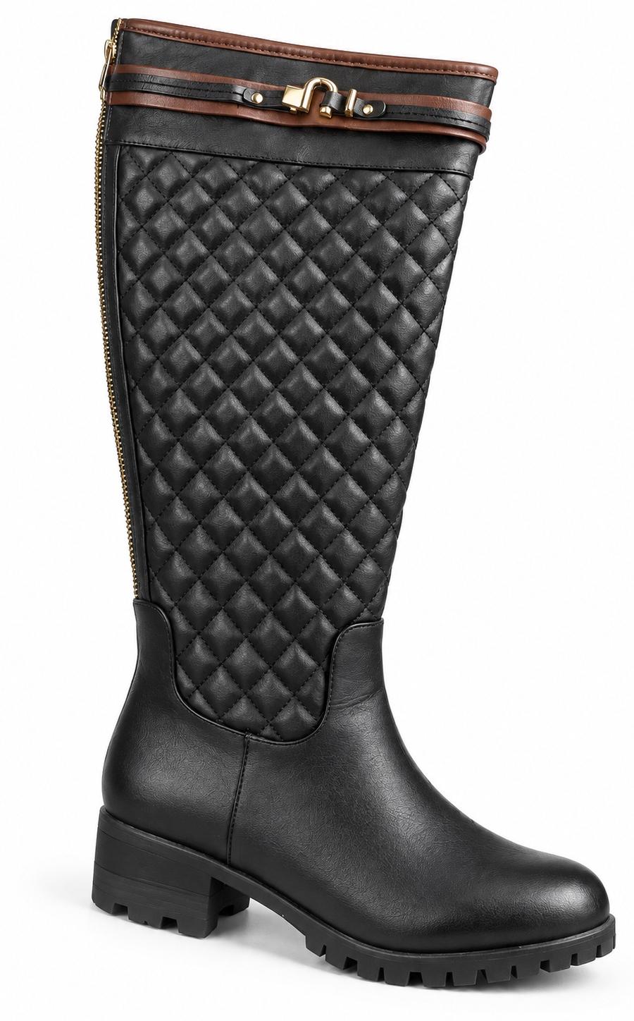 DECKER Women’s Black Quilted Knee-High Boots — view 1 of 2