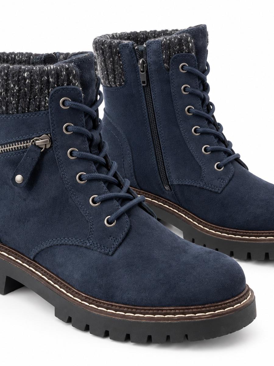 Highland Creek Women’s Navy Lace-Up Winter Ankle Boots — view 1 of 2