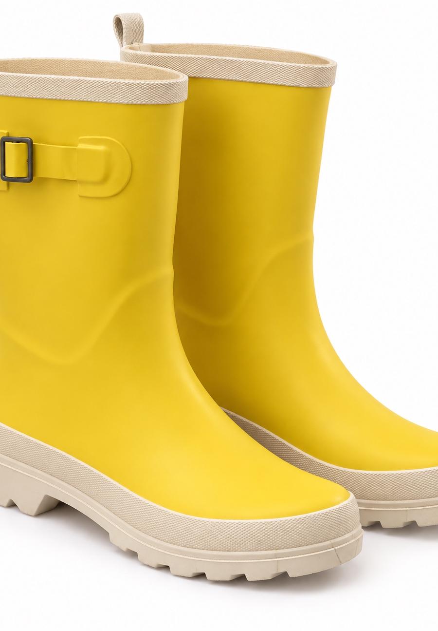 UP2 Fashion Women’s Yellow Mid-Calf Rain Boots — view 1 of 2