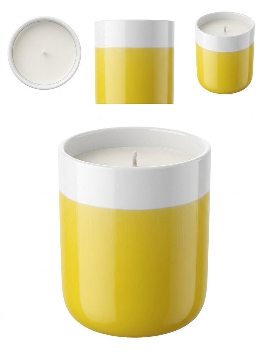 Migros Home Two-Tone Ceramic Scented Candle - Sunny Yellow — view 1 of 2