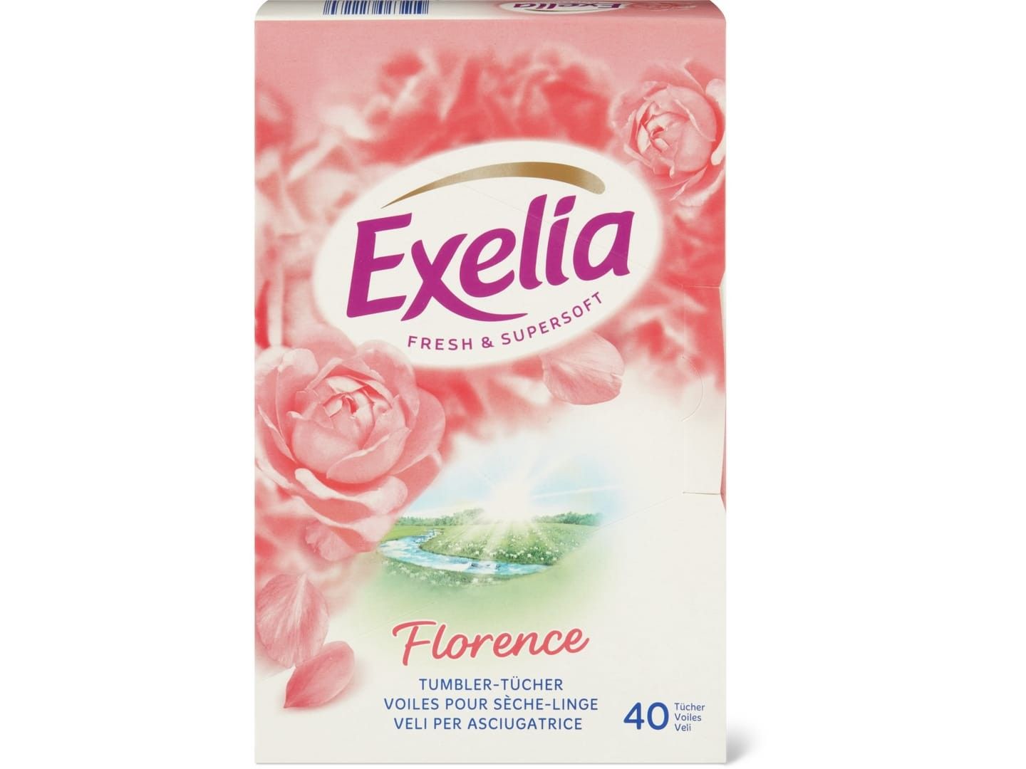 Exelia Fresh & Supersoft · Tumble Dryer Liners · Florence