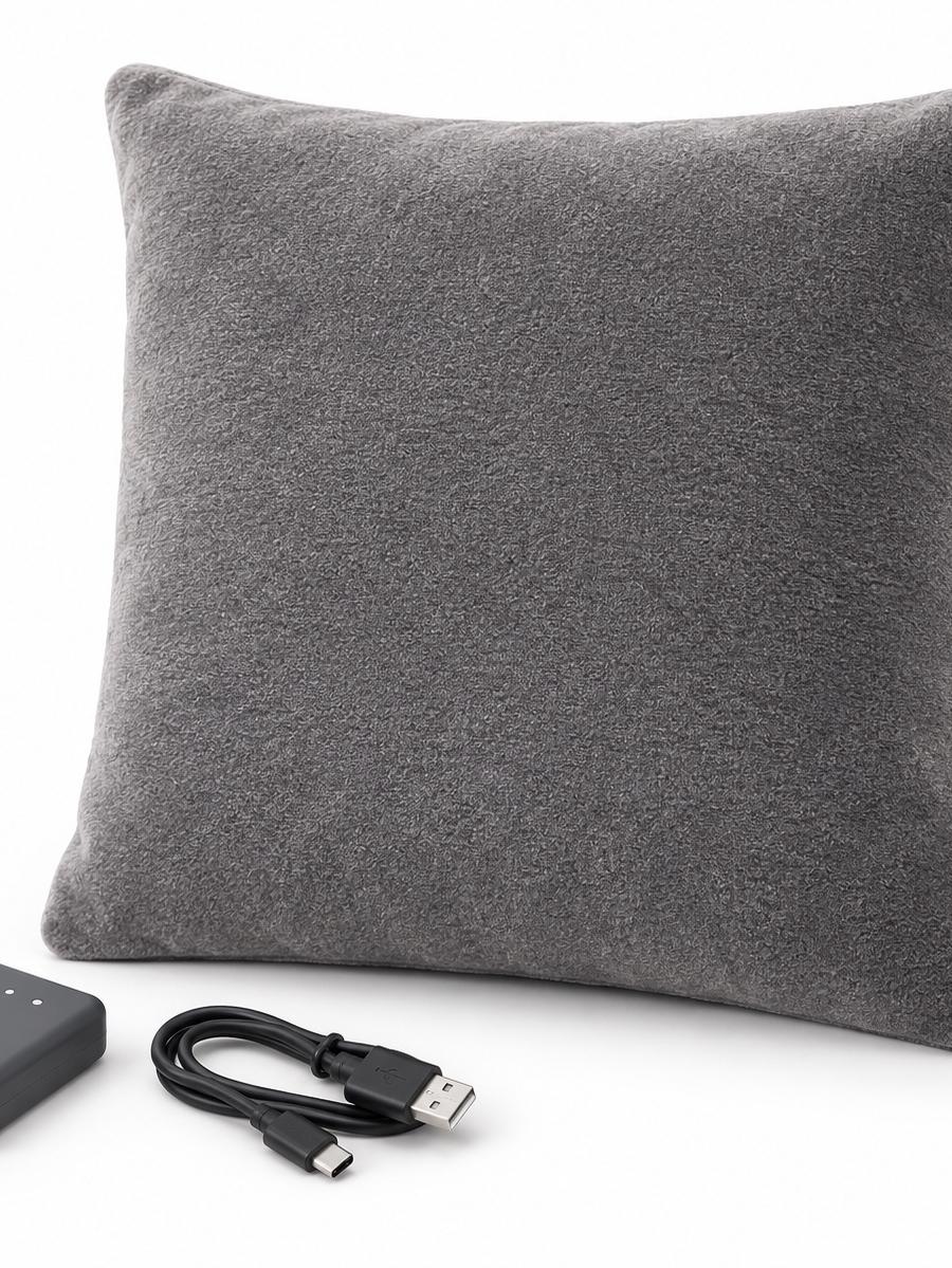 Ambiano Rechargeable Heated Cushion – Grey — view 1 of 2