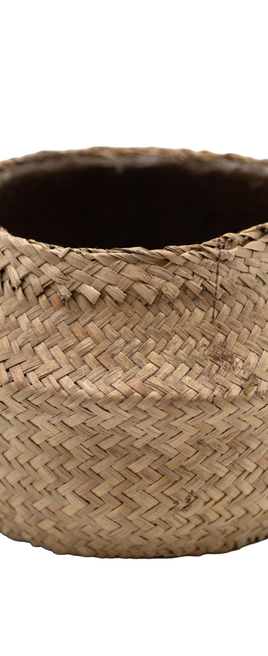Namib Bohemian Woven Seagrass Basket – Lined Plant Pot Cover & Home — view 1 of 2