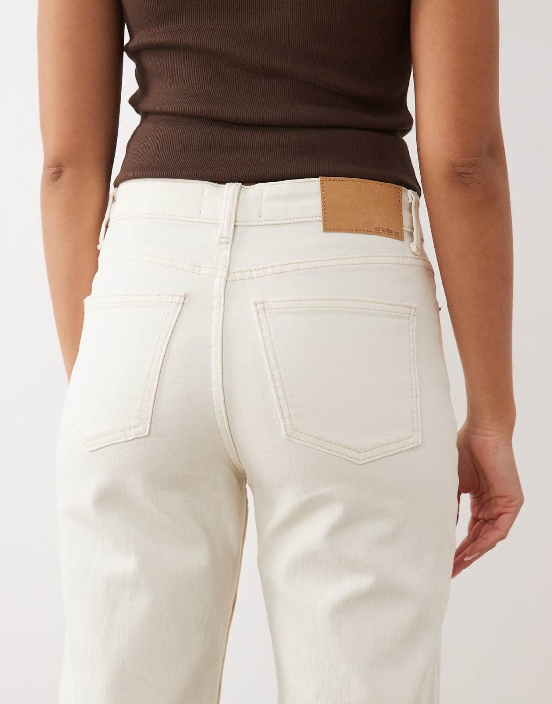 بنطلون جينز نسائي ASOS – أبيض, photo 4