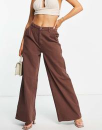 بنطلون جينز نسائي Missguided – بني