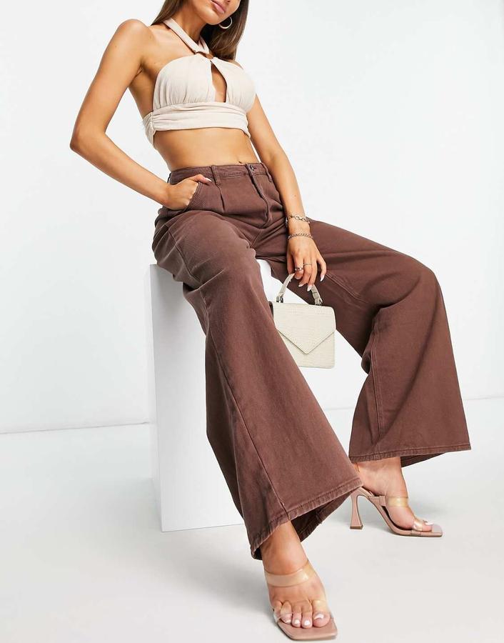 بنطلون جينز نسائي Missguided – بني, photo 3