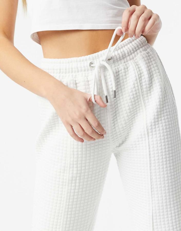 بنطلون رياضي نسائي Bershka – أبيض, photo 2
