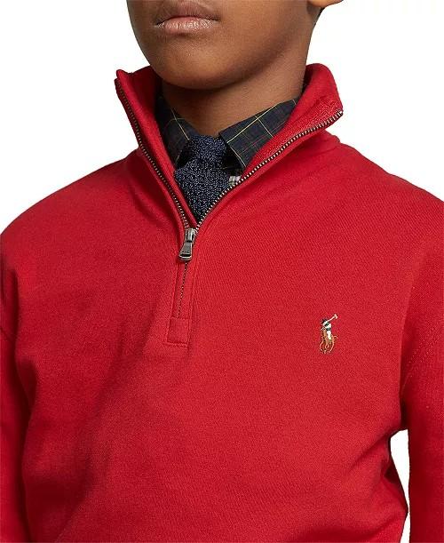 بلوفر قطني بسحّاب نصفي للأولاد الرضّع من Ralph Lauren, photo 3