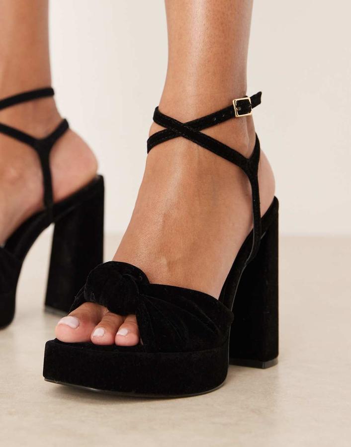 صندل مخمل نسائي ASOS – أسود, photo 2