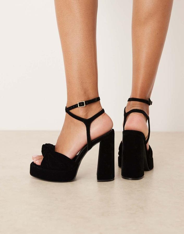 صندل مخمل نسائي ASOS – أسود, photo 4