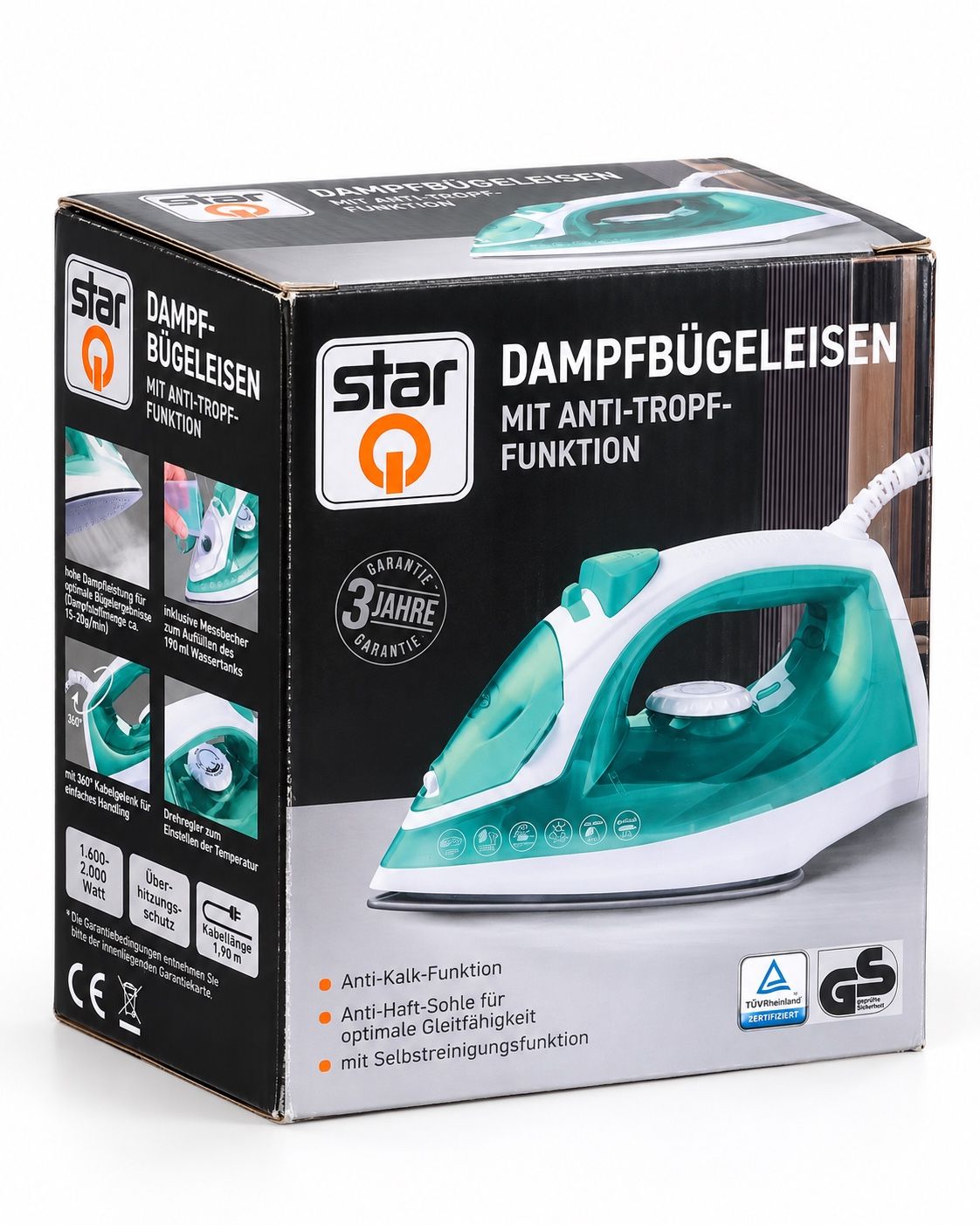 Star Q Steam Iron with Anti-Drip Function – 2000W