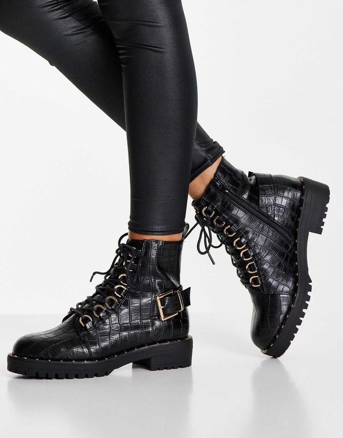 بوت هايكنغ نسائي ASOS – أسود, photo 3