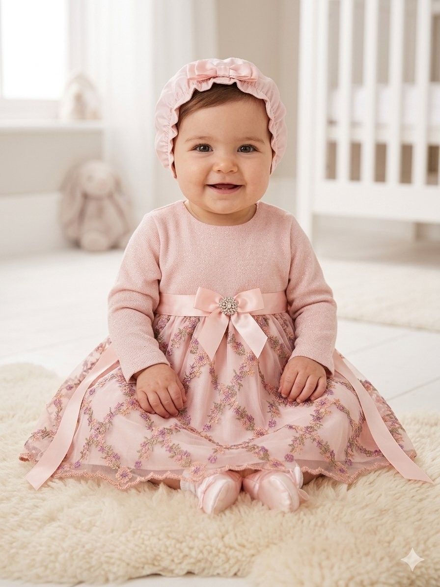 Rare Editions Pink Dress — view 1 of 3