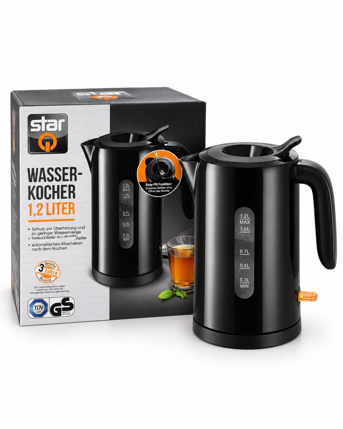 StarQ 1.2L Cordless Electric Kettle – 2200W — view 1 of 3