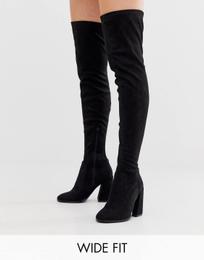 بوت طويل نسائي ASOS – أسود
