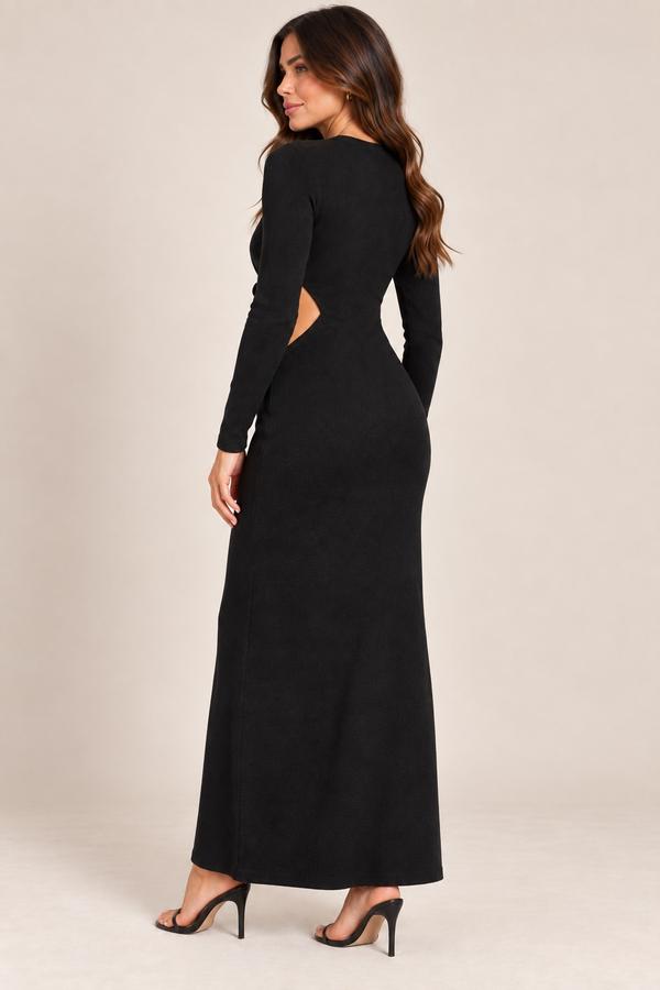فستان ماكسي تريكو نسائي ASOS – أسود, photo 3