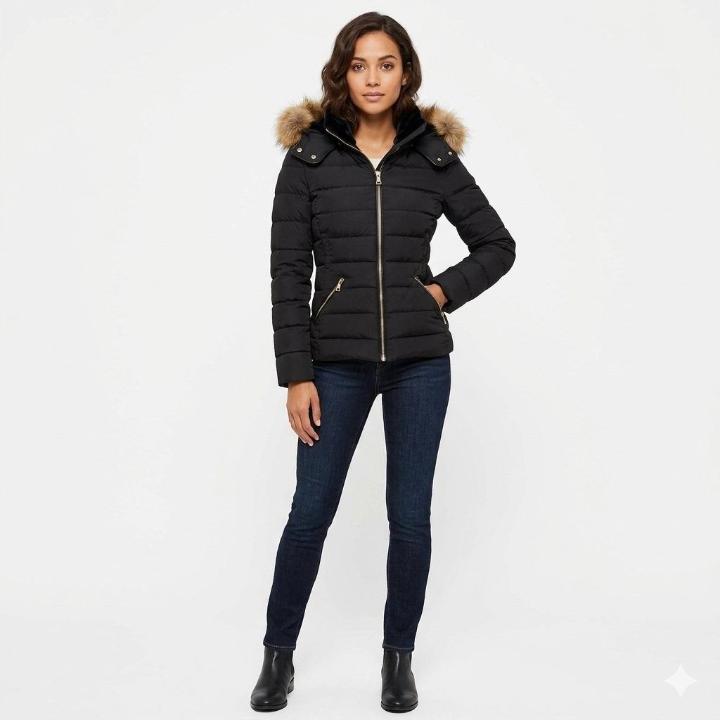 Zara Arctic Luxe Down Puffer Jacket