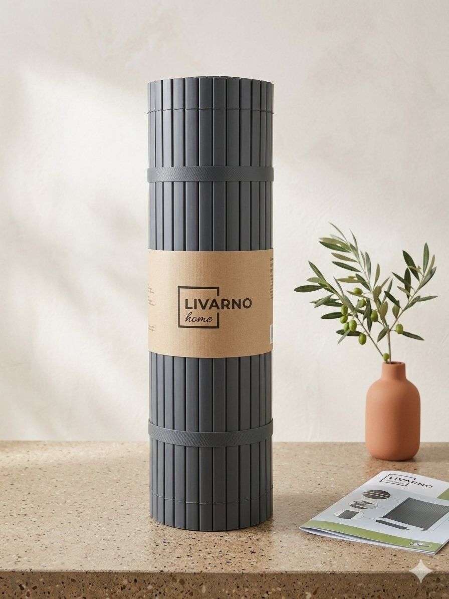 LIVARNO Home PVC Garden & Balcony Privacy Screen (Antracite Grey)