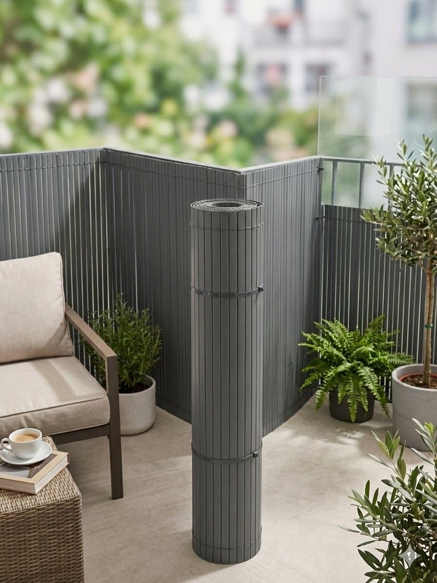 LIVARNO Home PVC Garden & Balcony Privacy Screen (Antracite Grey), photo 2