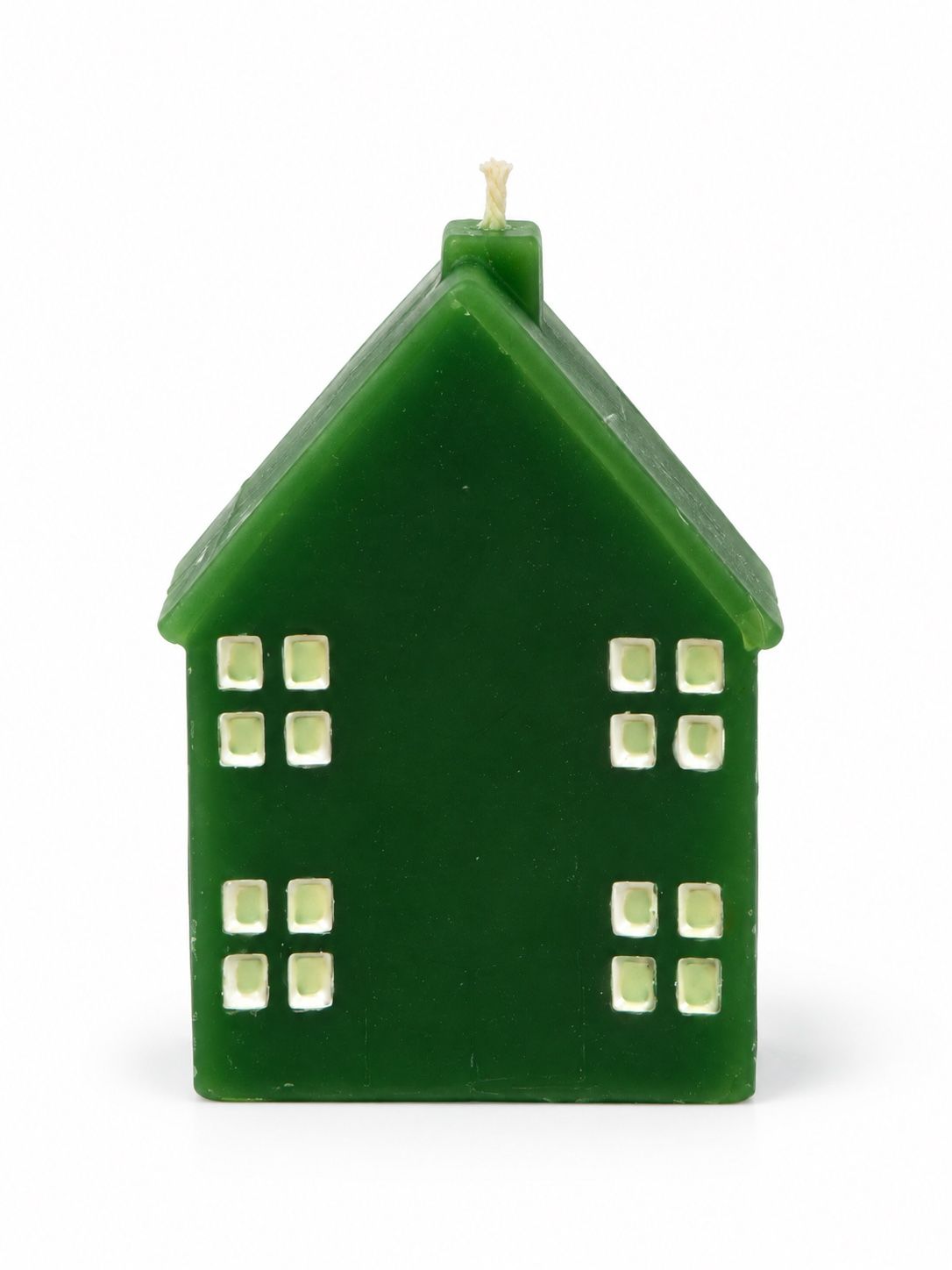 Green House-Shaped Decorative Candle