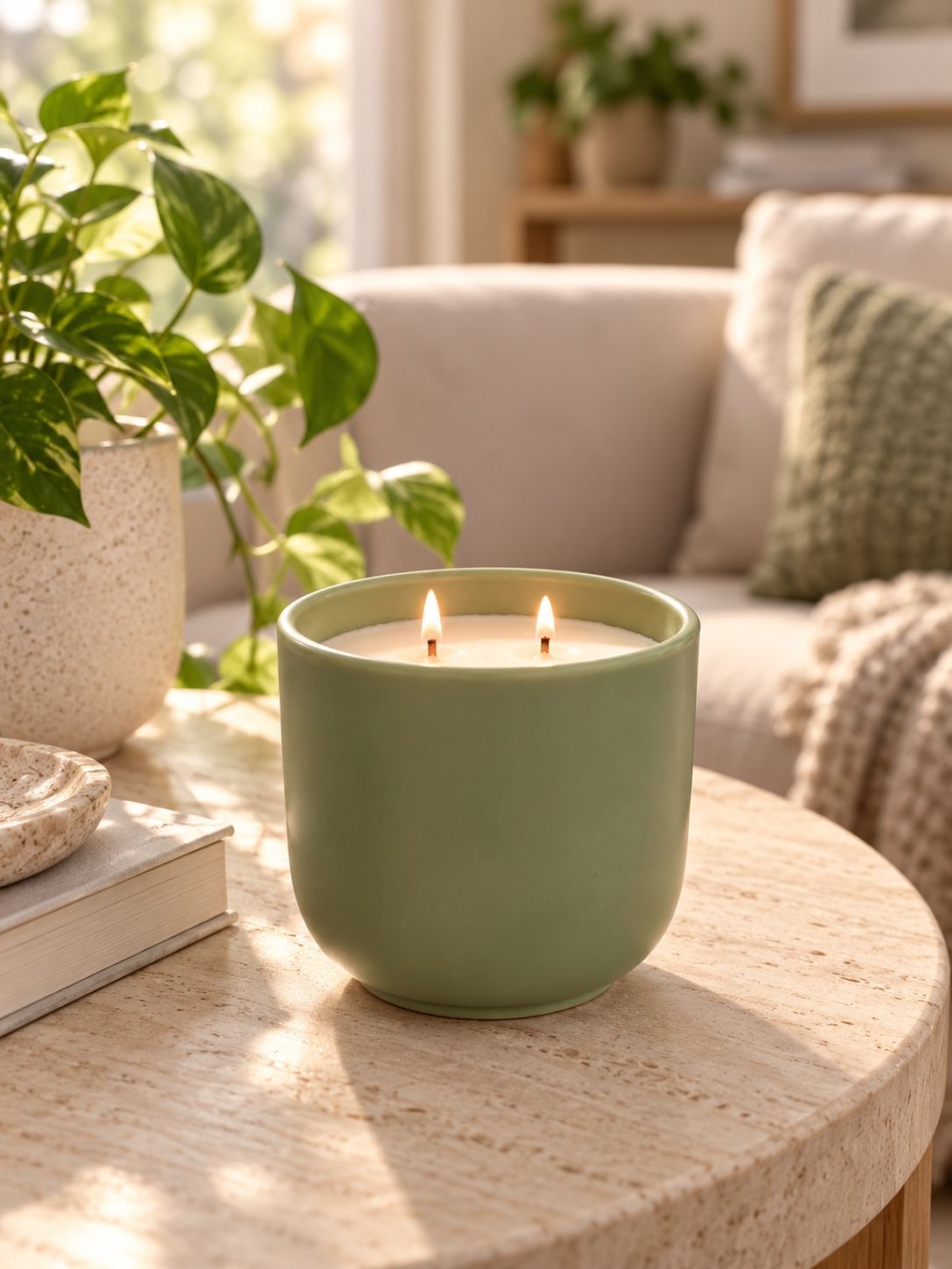 Room Essentials Cucumber Chill Scented Candle – Kiwi & Agave, photo 2