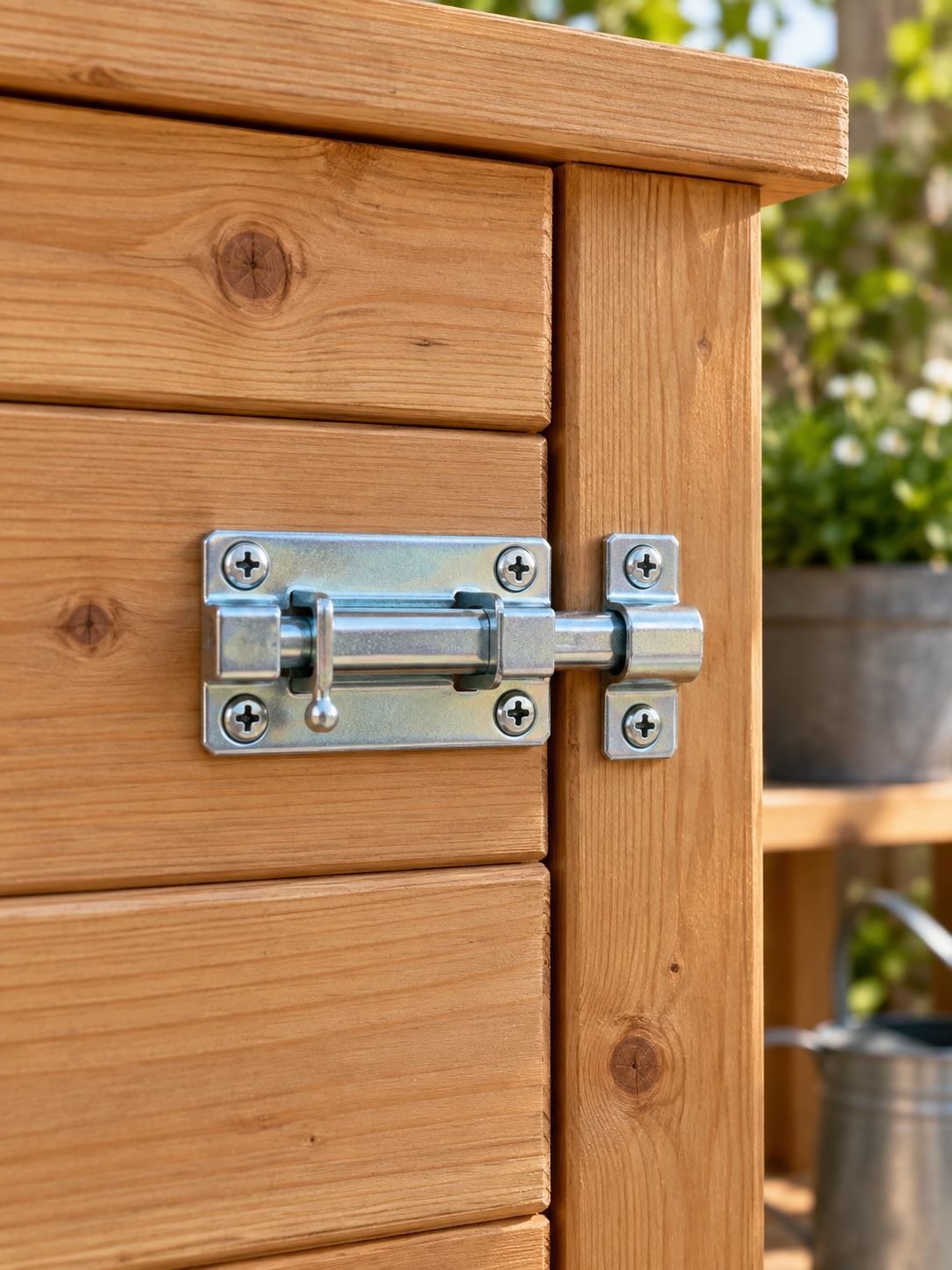 Workzone Galvanized Steel Window Bolt Latch – 80 × 30 mm, photo 2