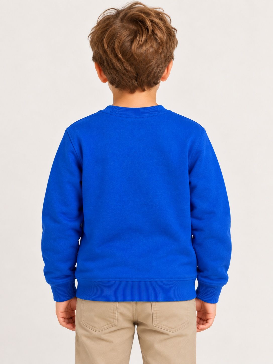 Hybrid Apparel Kids’ Blue Christmas Reindeer Sweatshirt, photo 2