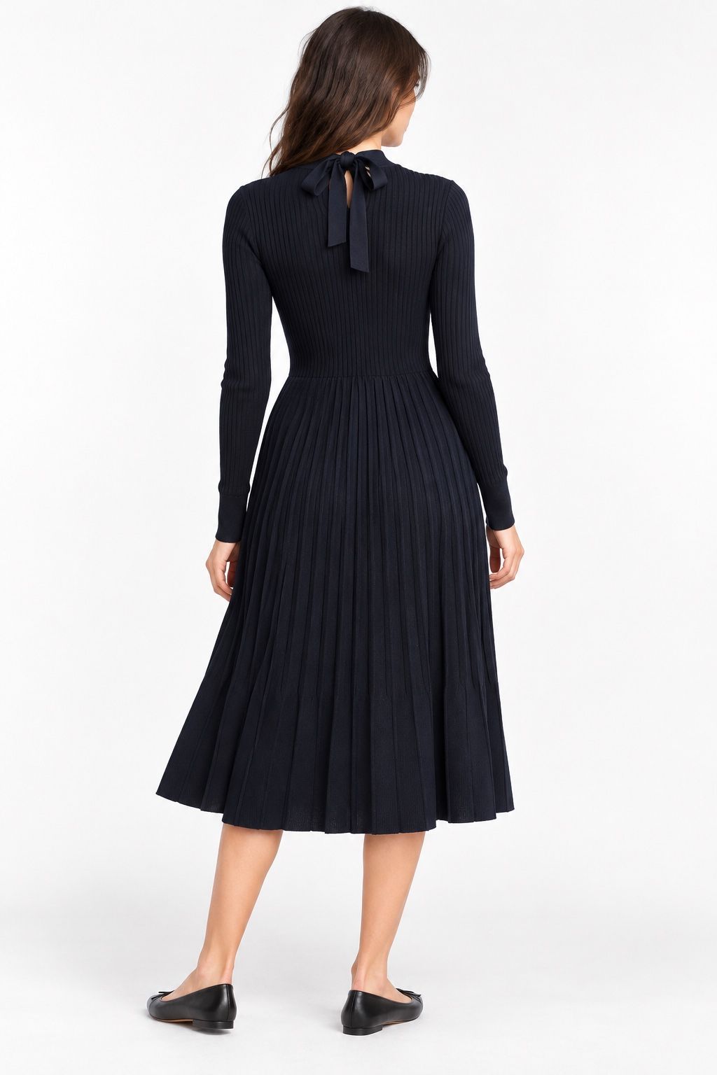 Esprit Women’s Navy Ribbed Knit Dress, photo 2