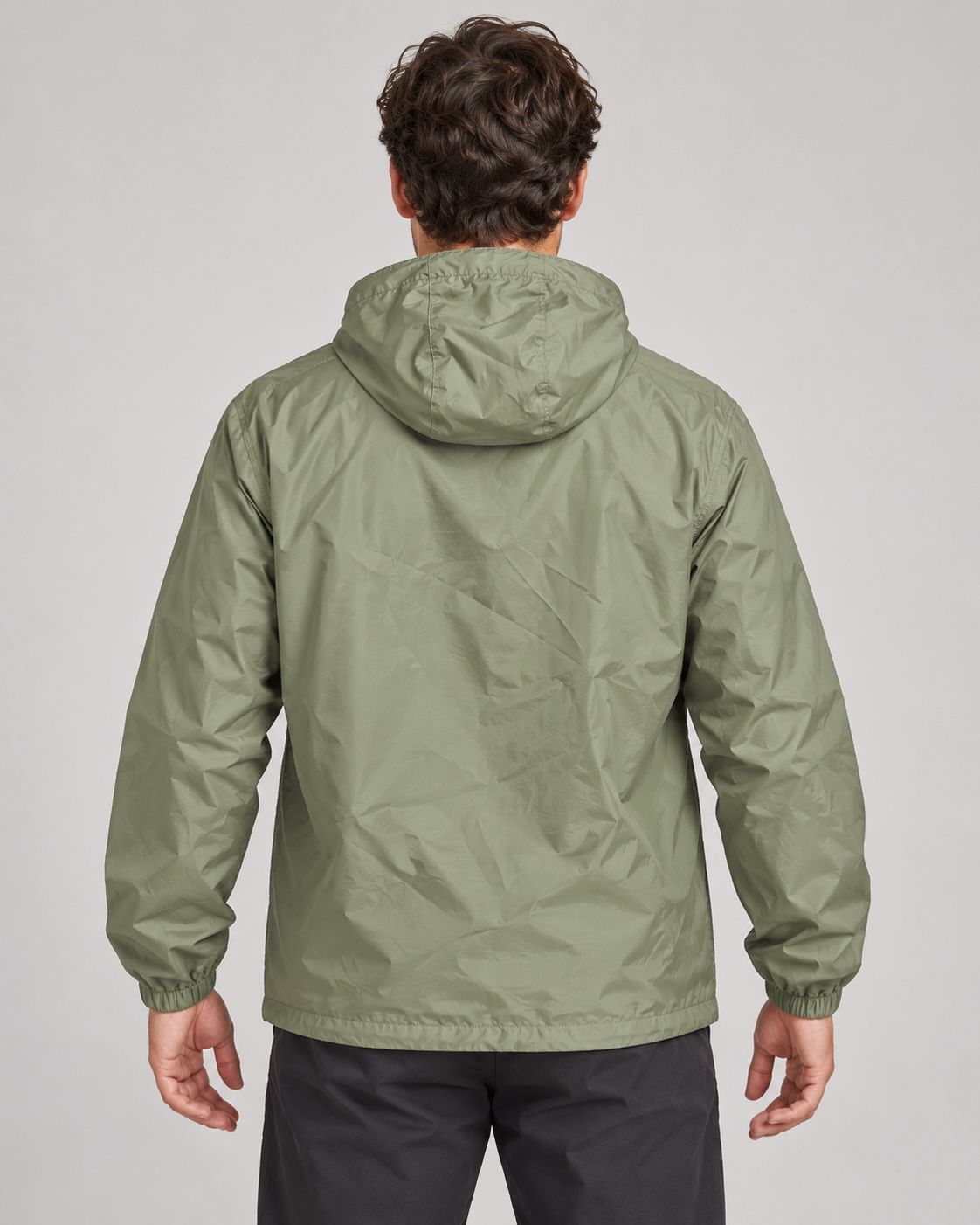Napapijri Olive Green Hooded Half-Zip Anorak, photo 2