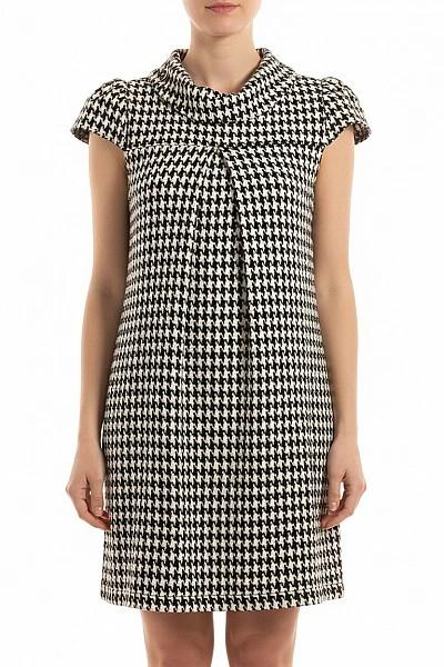 Amisu Evening Dress Black and White