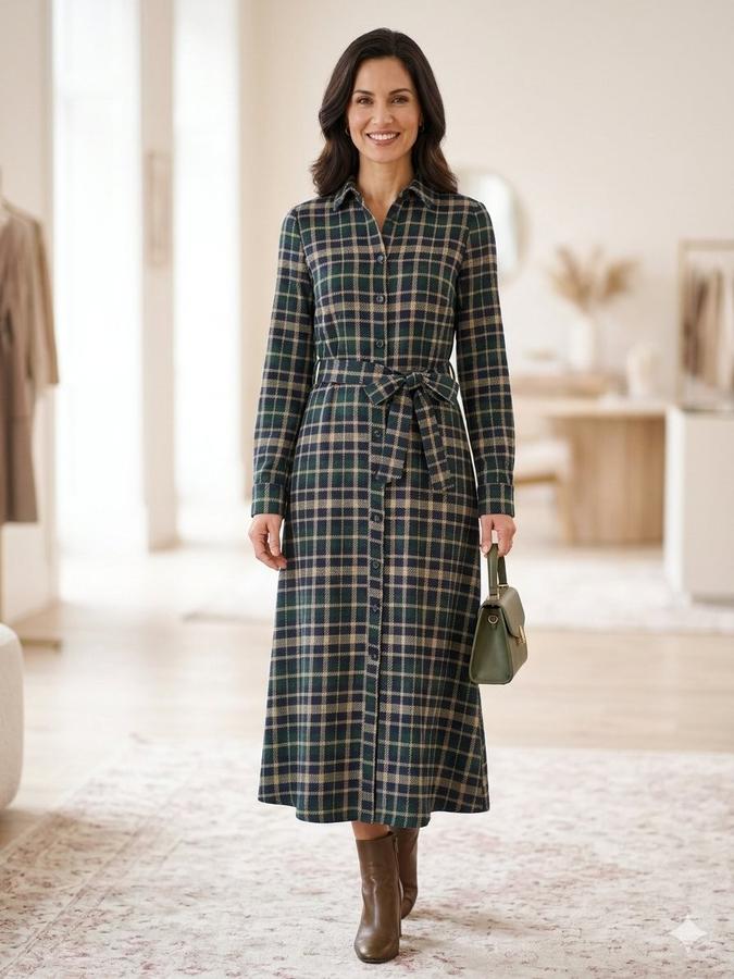 King Louie Taylor Dress Tartan (Sycamore Green / Navy)