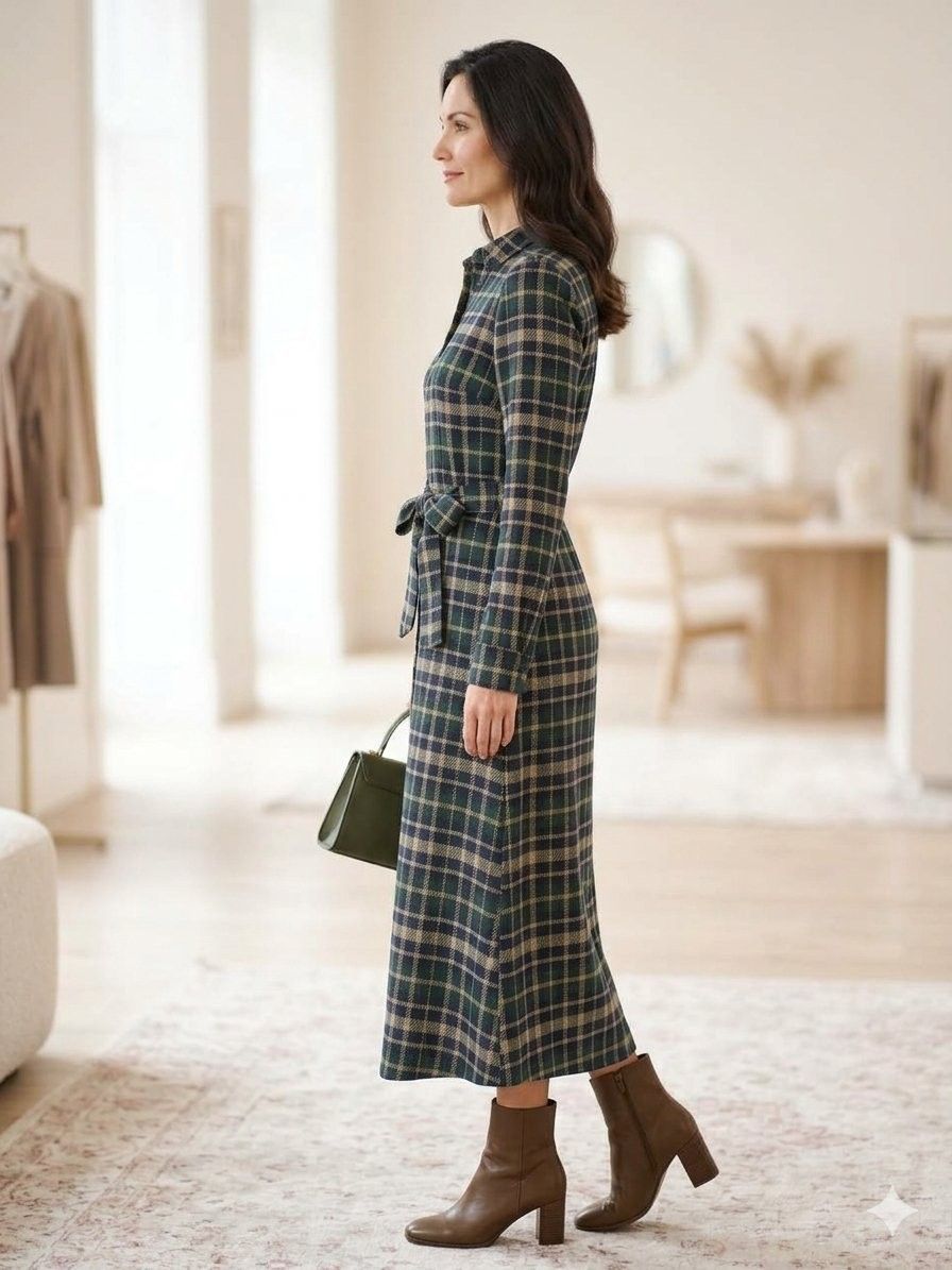 King Louie Taylor Dress Tartan (Sycamore Green / Navy), photo 2