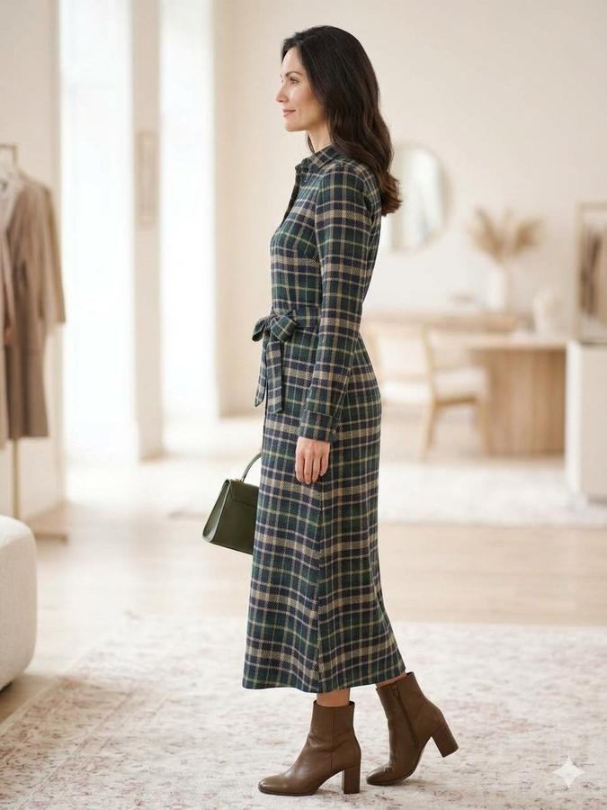 King Louie Taylor Dress Tartan (Sycamore Green / Navy), photo 2