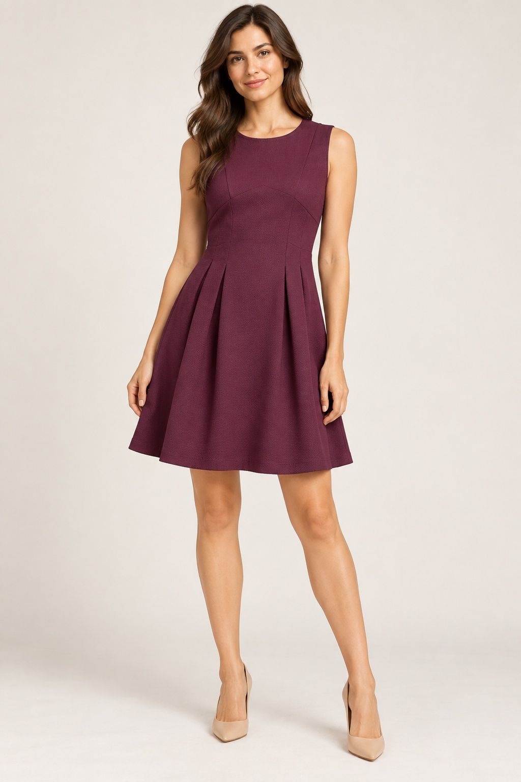 Pimkie Collection Plum Sleeveless A-Line Dress