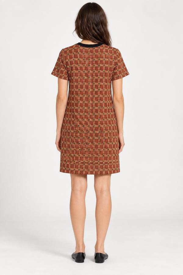 Zara Trafaluc Geometric Print Short-Sleeve Dress, photo 2
