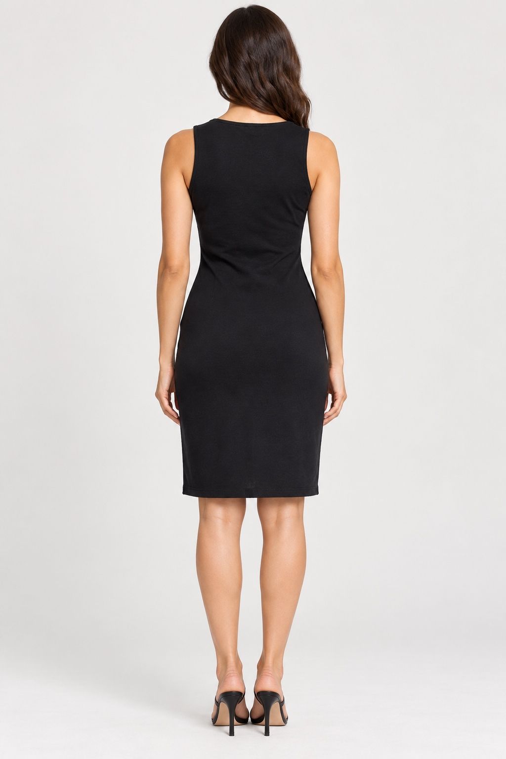 Zara Black Sleeveless Knee-Length Sheath Dress, photo 2