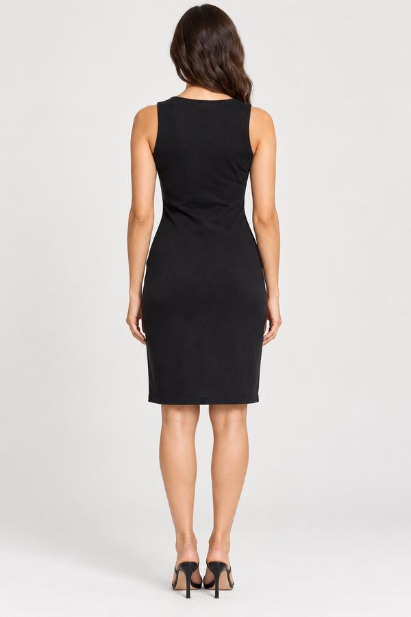 Zara Black Sleeveless Knee-Length Sheath Dress, photo 2