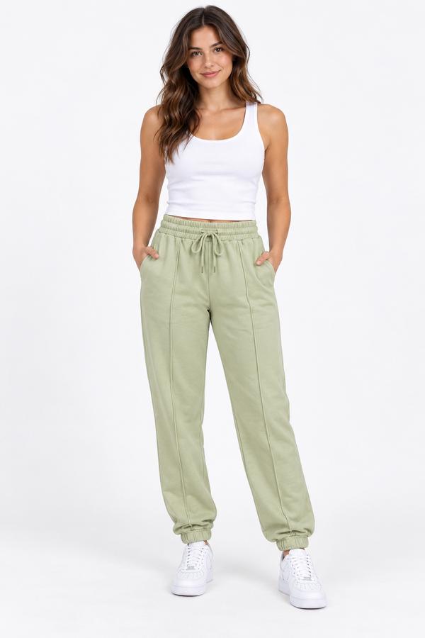 P.O.P. Sage Green Drawstring Jogger Pants