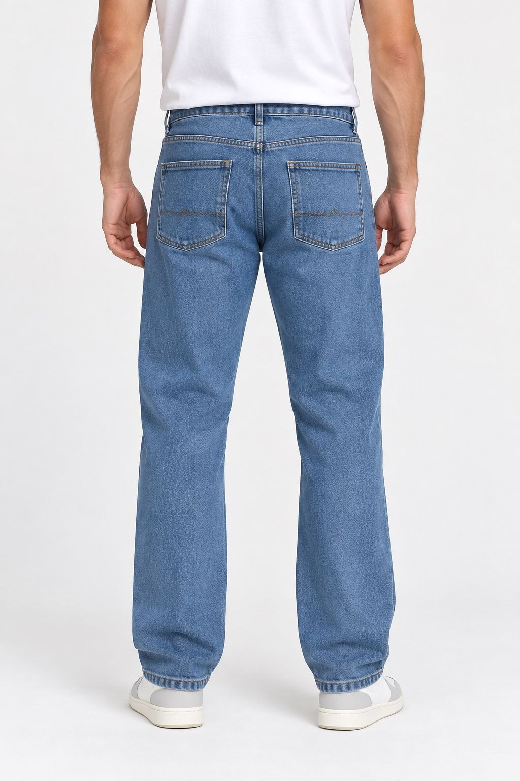 ASOS Design Men’s Mid-Wash Straight-Leg Jeans, photo 2