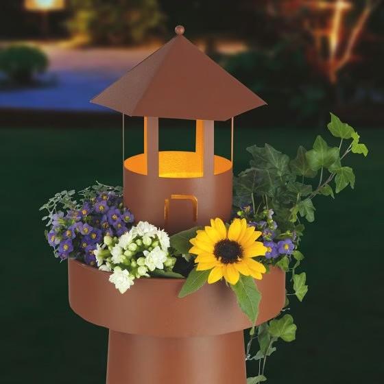 LED lighthouse with planting ring from garida, photo 3