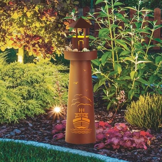 LED lighthouse with planting ring from garida, photo 2
