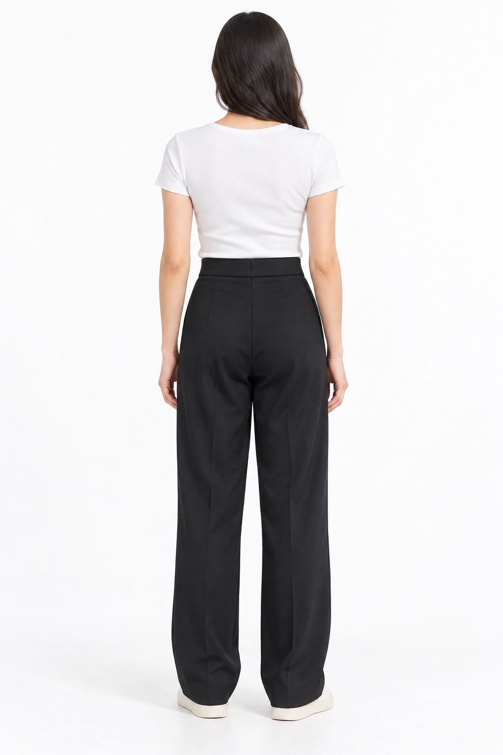 ASOS DESIGN Black High-Waisted Wide-Leg Trousers, photo 2