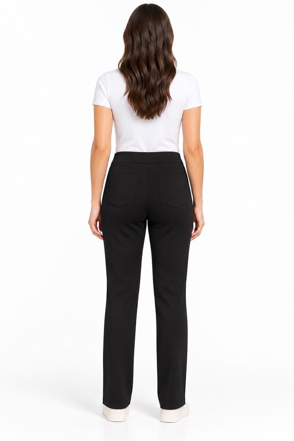 ASOS DESIGN Petite Black Straight-Leg Trousers, photo 2