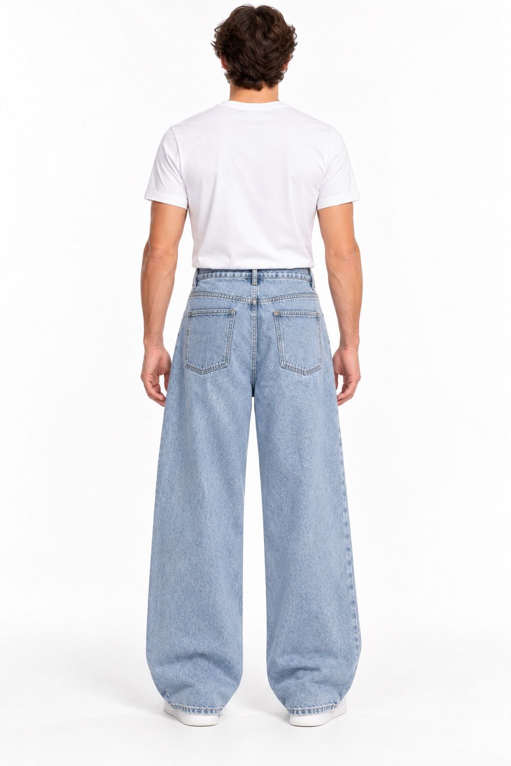 ASOS DESIGN Tall Light Blue Acid-Wash Wide-Leg Jeans, photo 2